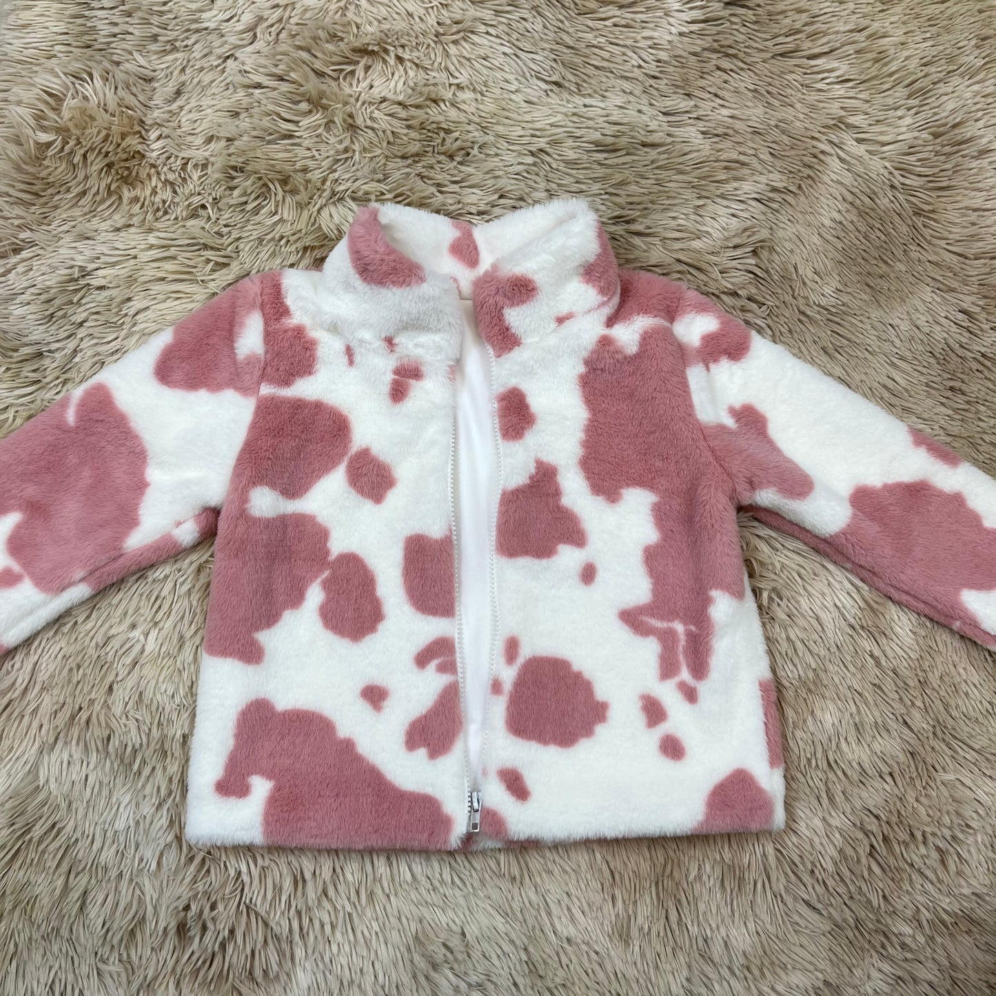 Girls Cowhide Long Sleeve Fall Winter Warm Pullover Preorder