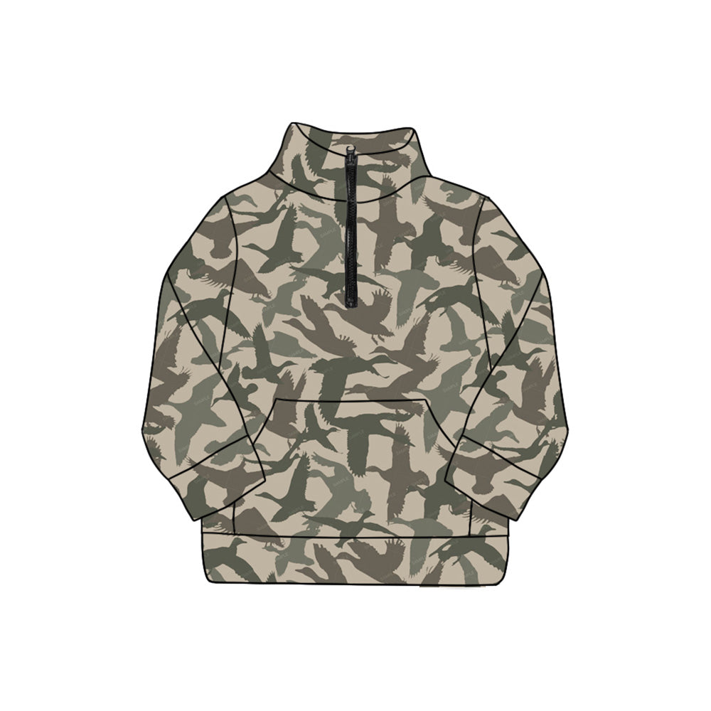 Adult women mallard duck long sleeve pullover top preorder