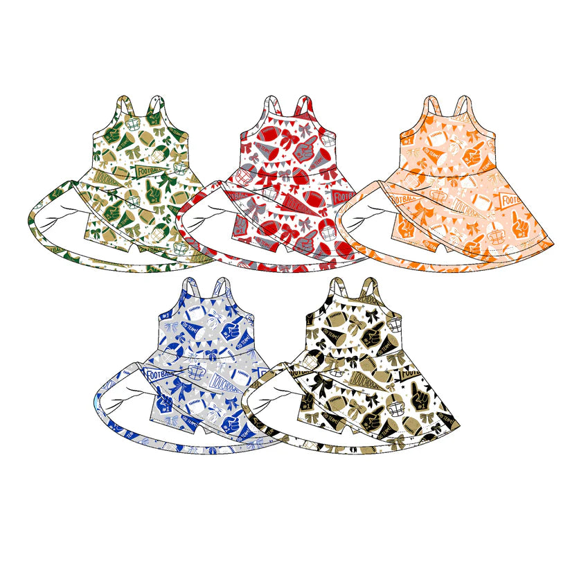 Toddle girls wholesale custom team design dress