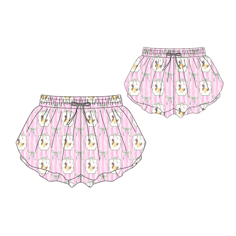 Mommy and Me mallard duck design summer shorts