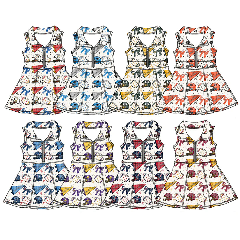 Toddle girls wholesale custom team design yoga dress