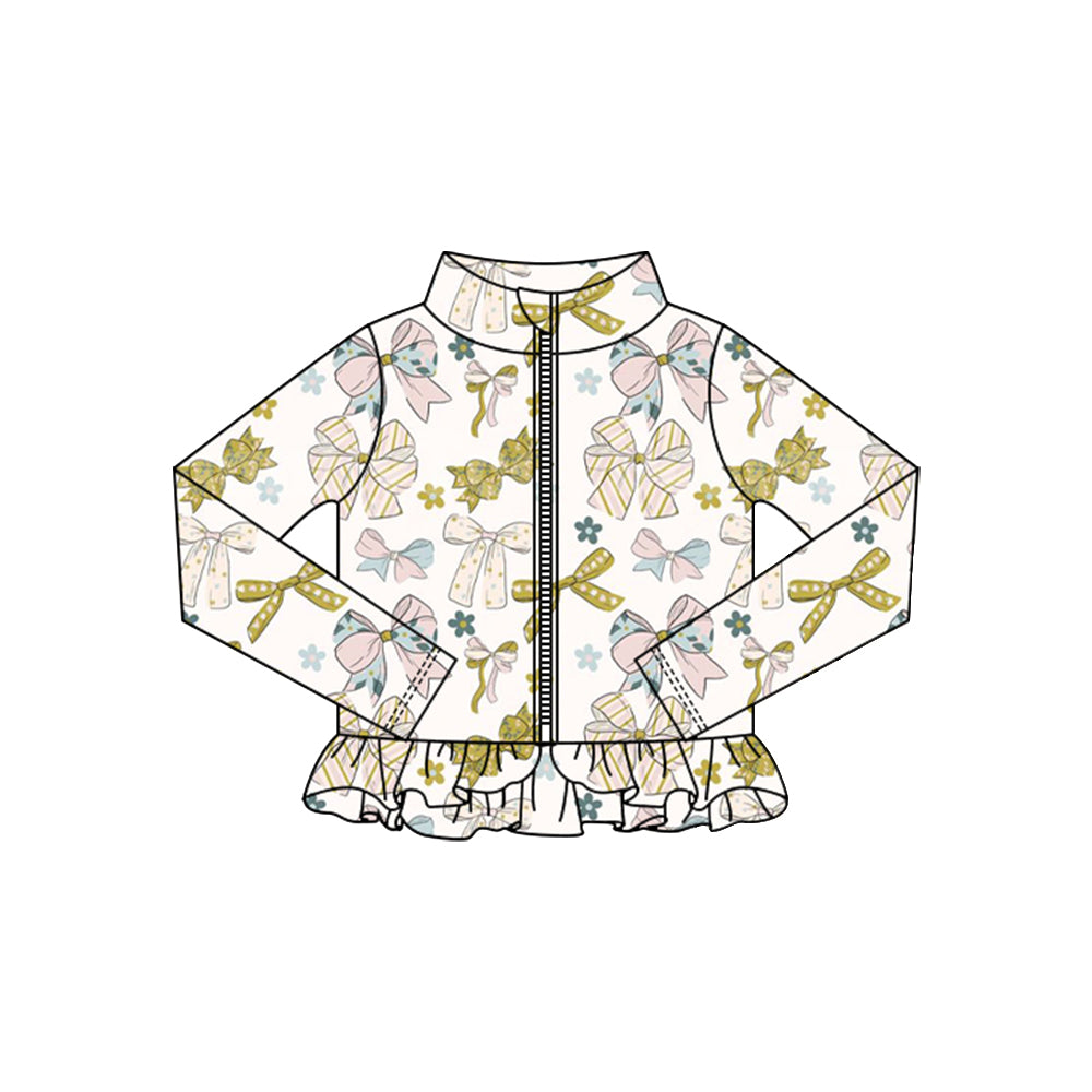 Girsl bow design yoga t-shirt top preorder