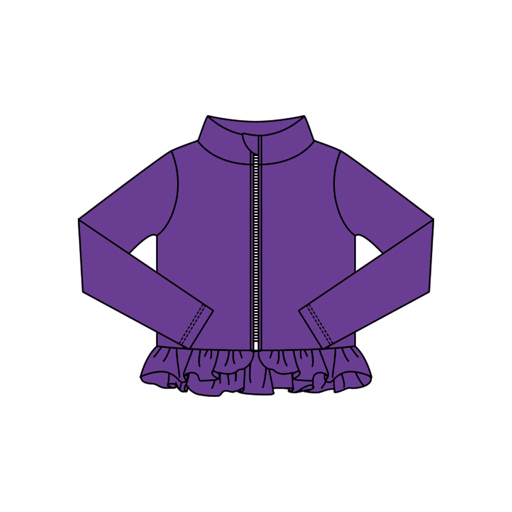 Girls purple design yoga t-shirt top preorder