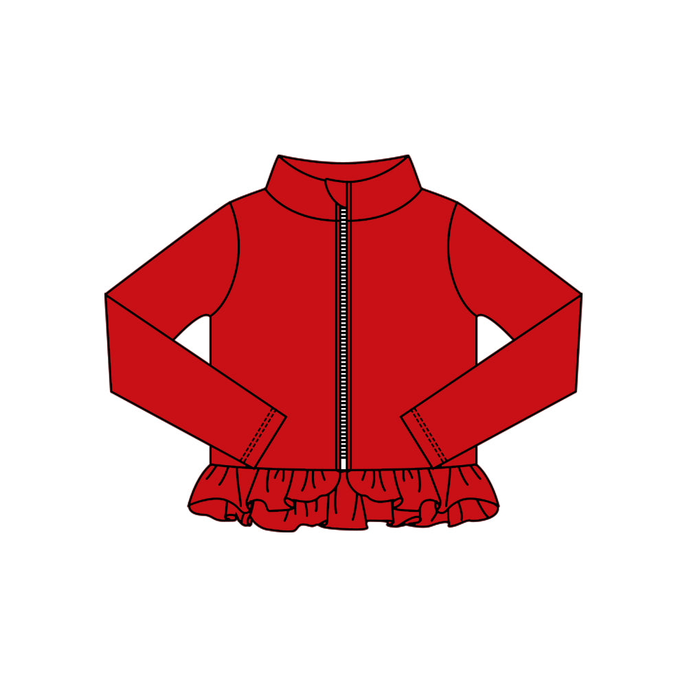 Girls red design yoga t-shirt top preorder
