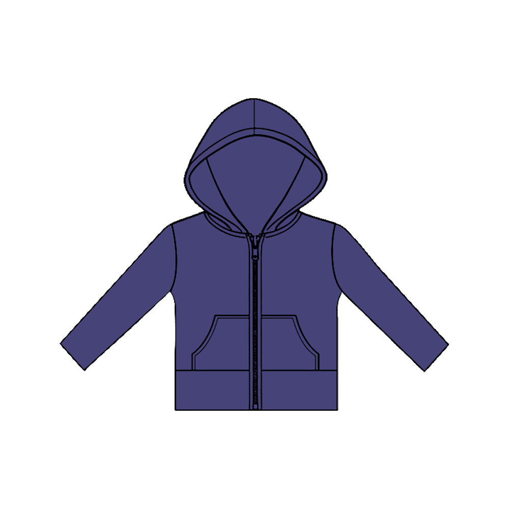 Purple color girls long sleeve yoga hoodie top preorder