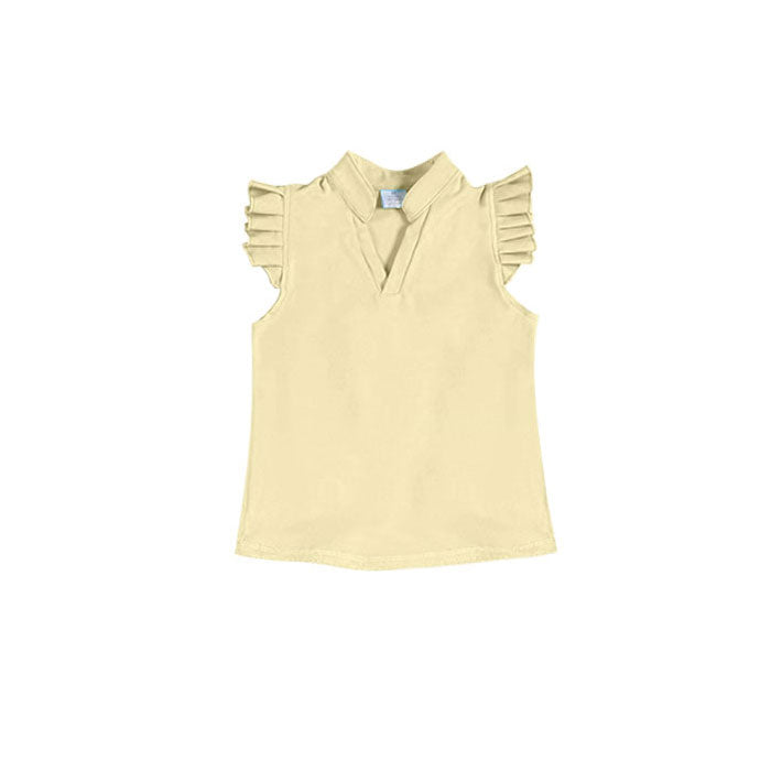 Yellow color girls yoga tank top preorder