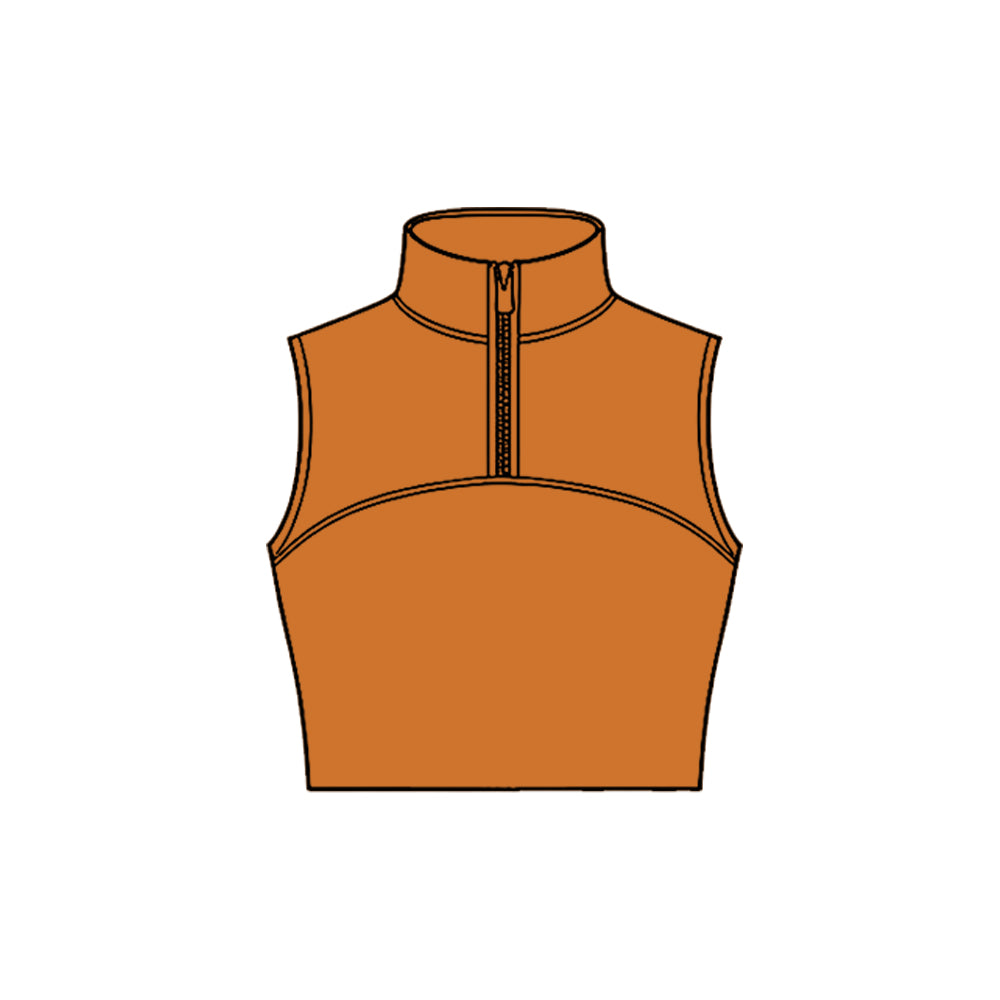 Mustard color girls yoga tank top preorder