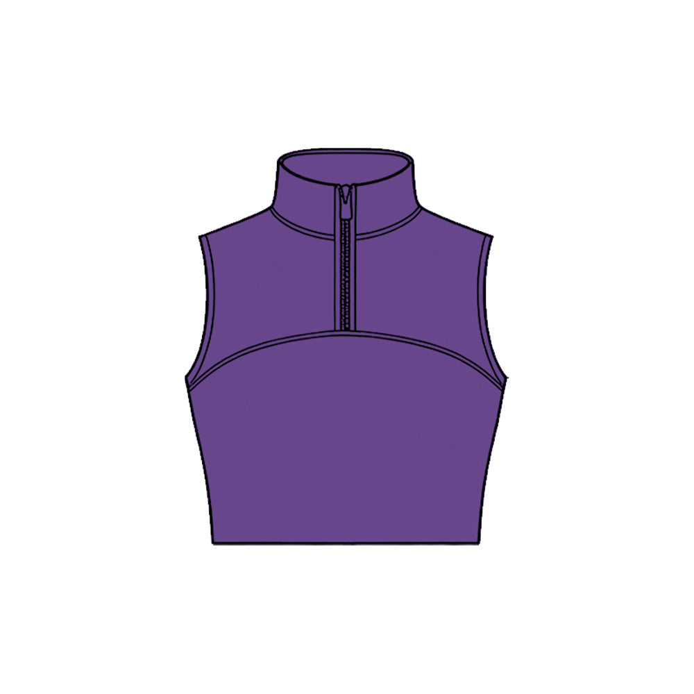 Purple color girls yoga tank top preorder