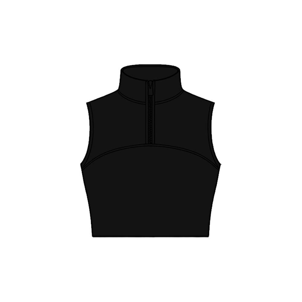 Black color girls yoga tank top preorder