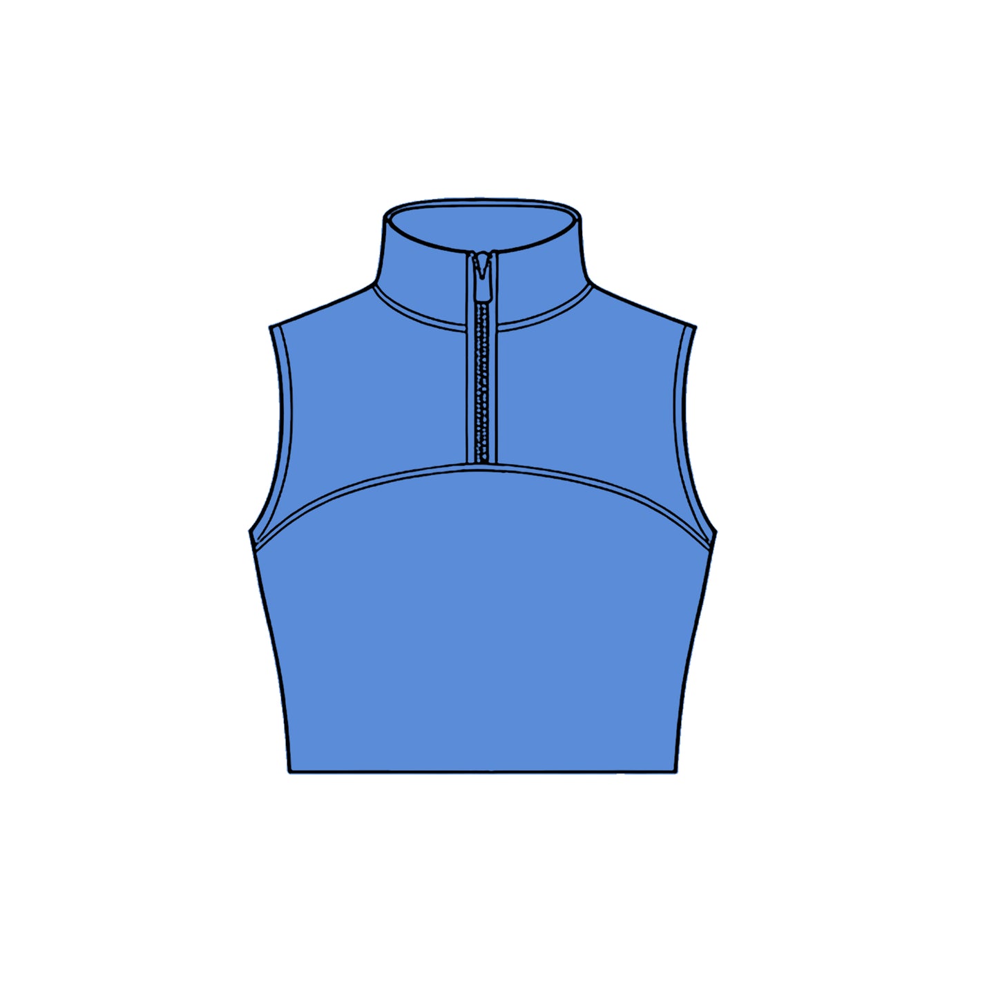 Blue color girls yoga tank top preorder