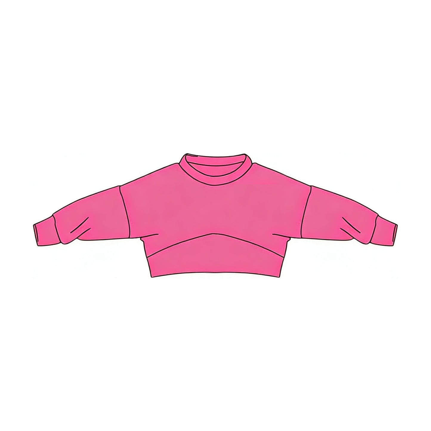 Pink color girl long sleeve top preorder