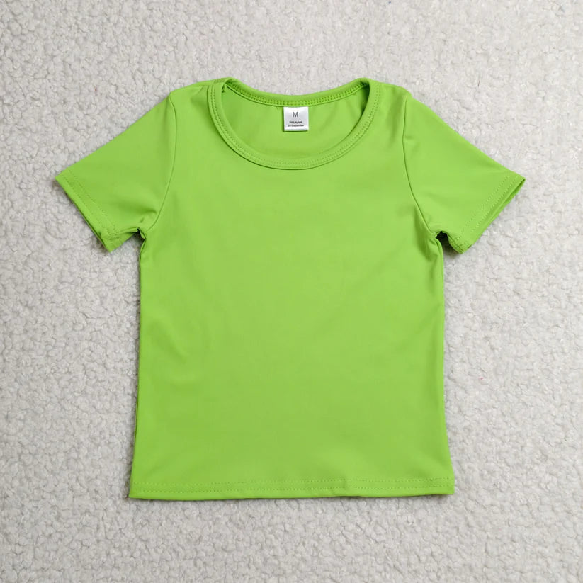 Pink color girls yoga short sleeve top