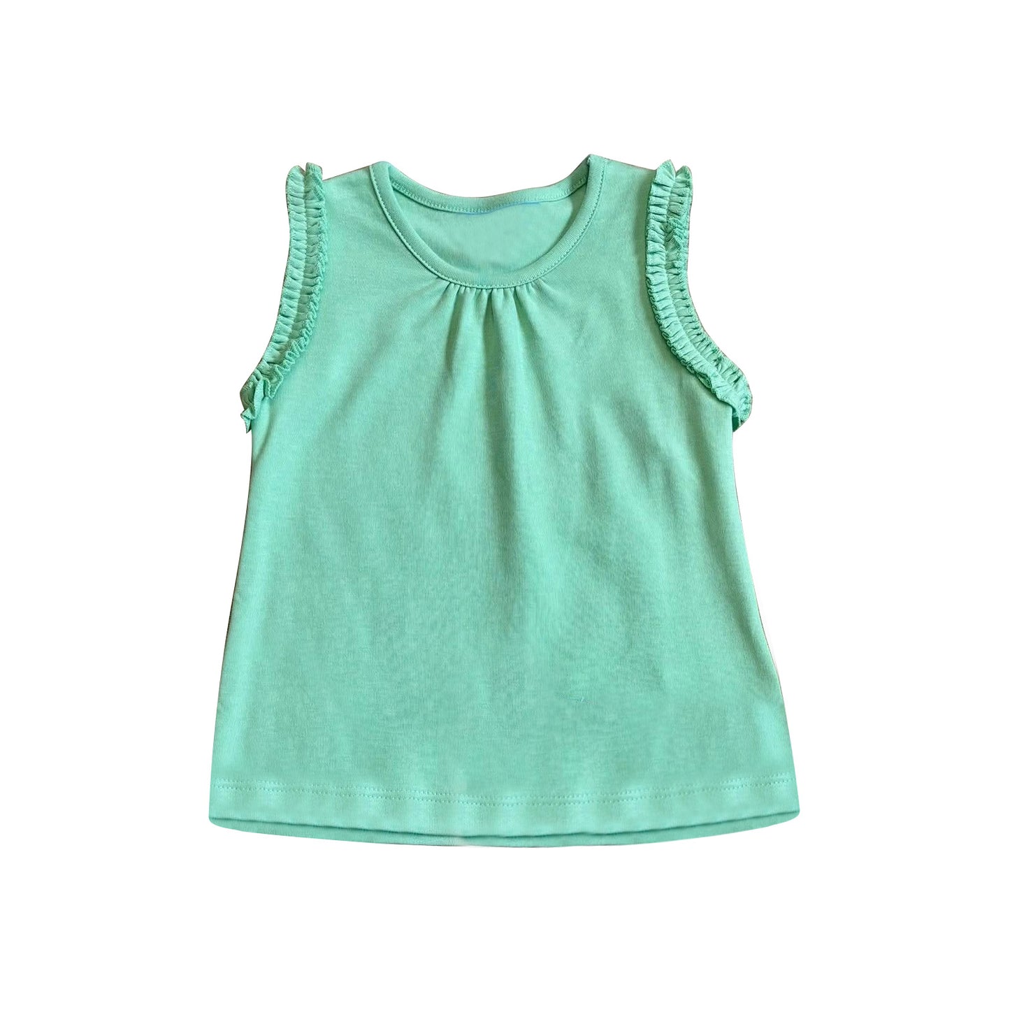 Green color girls summer t-shirt top preorder