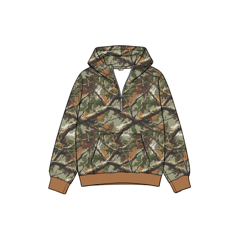 Camo print kids boy long sleeve hoodie top preorder