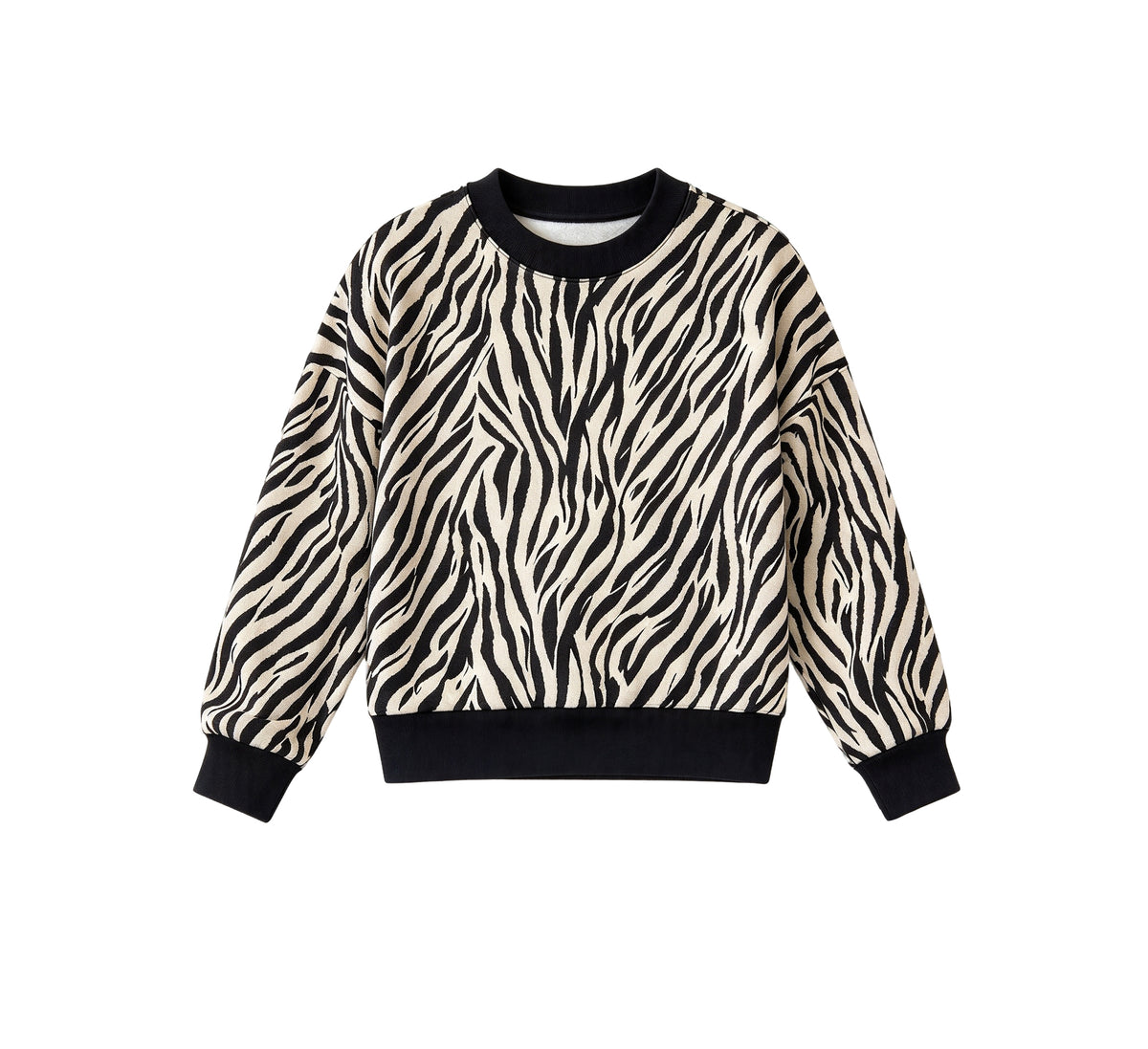 Zebra print kids girls long sleeve pullover top preorder