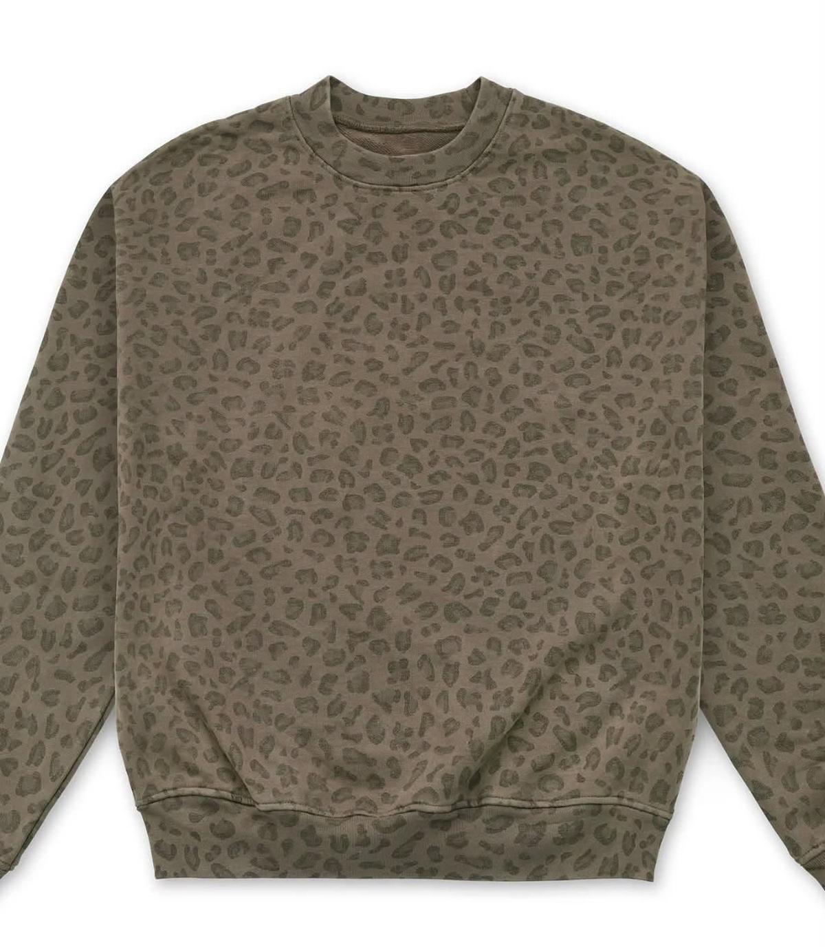 Adult women leopard print long sleeve pullover top preorder