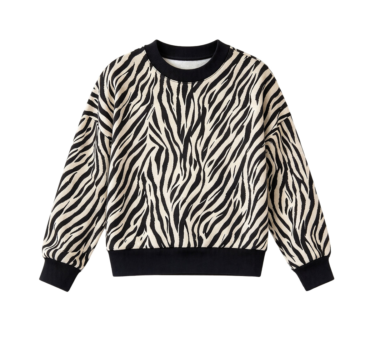 Adult women zebra print long sleeve pullover top preorder