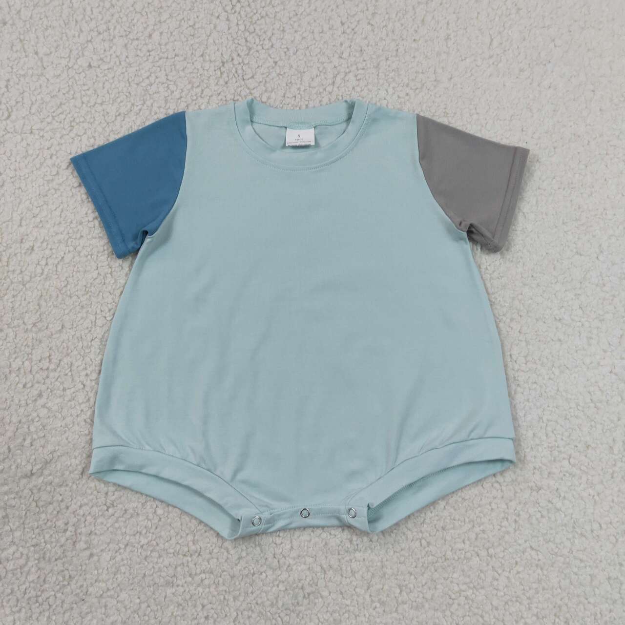 Sky blue color infant baby girl summer romper