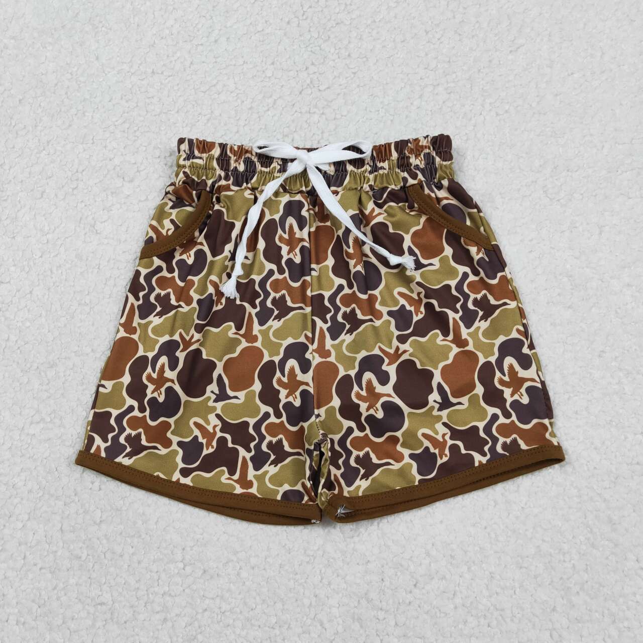 baby boy duck camo summer shorts