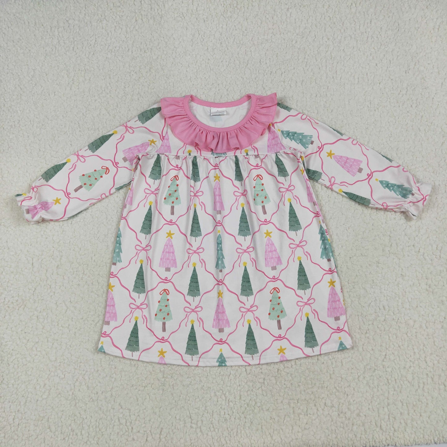Christmas tree toddle girls dress