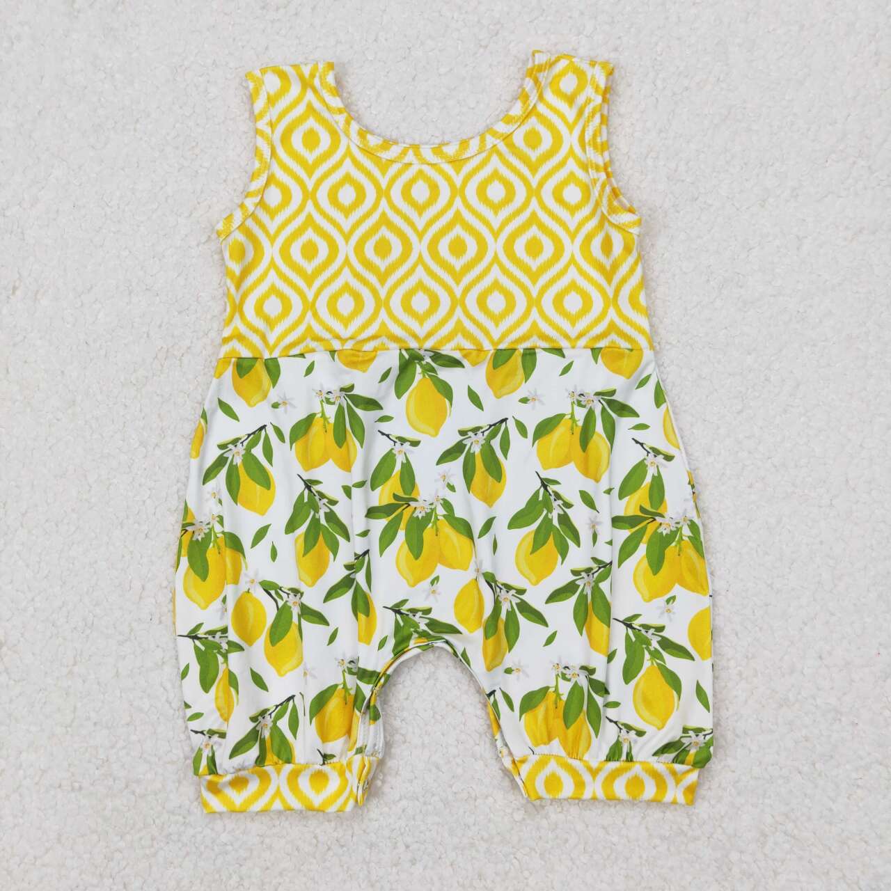 Toddle baby girl lemon summer romper