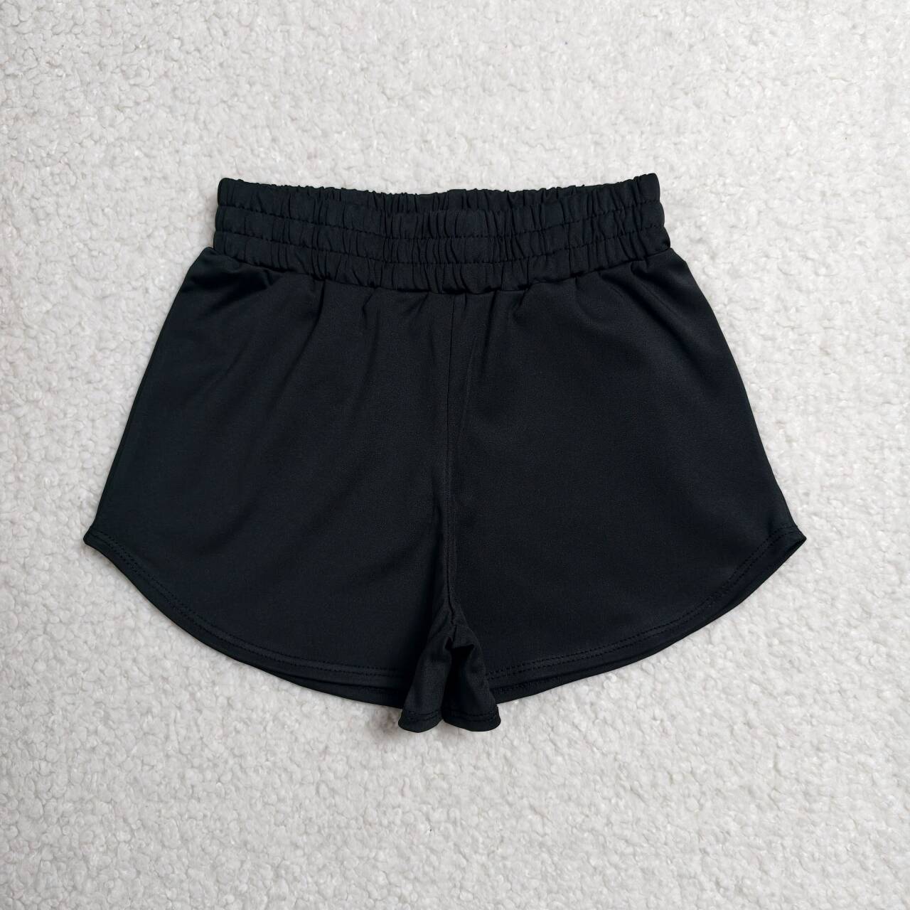 Toddle baby girls black summer yoga shorts
