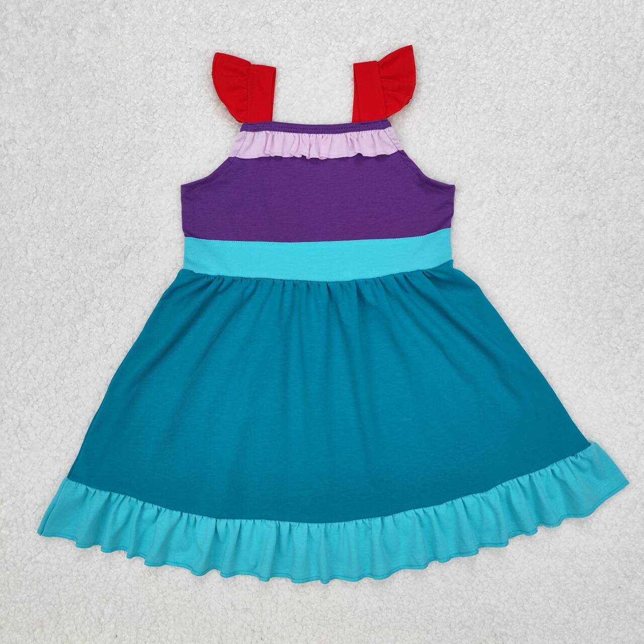 Little girls princess cartoon summer dress