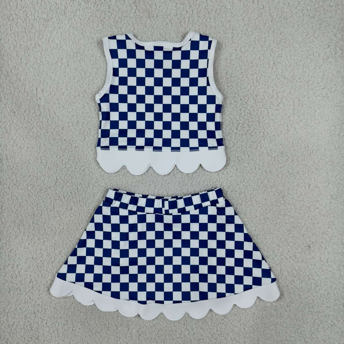 baby girls sleeveless TEAM yoga top matching skorts yoga clothing set