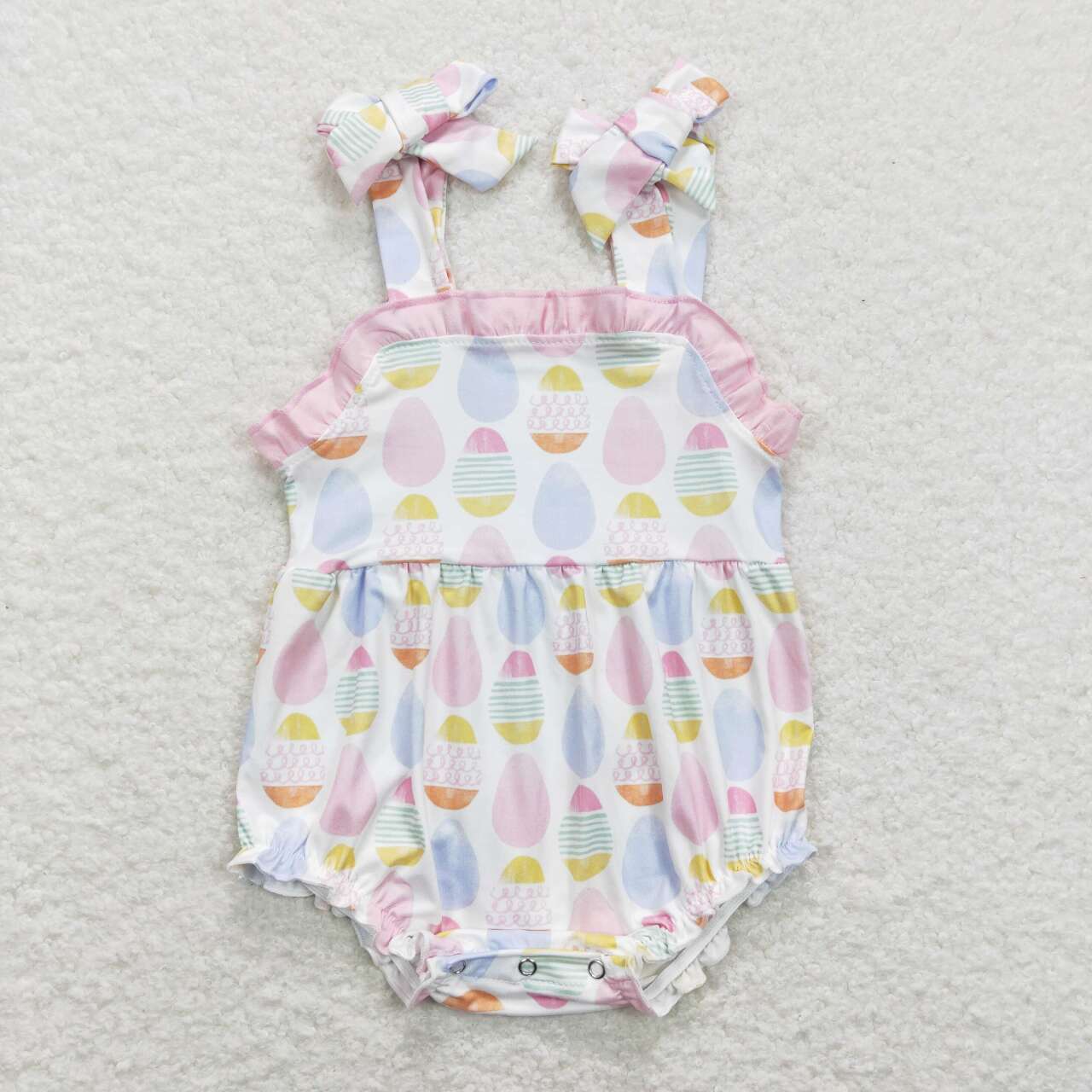 Easter egg baby girls romper