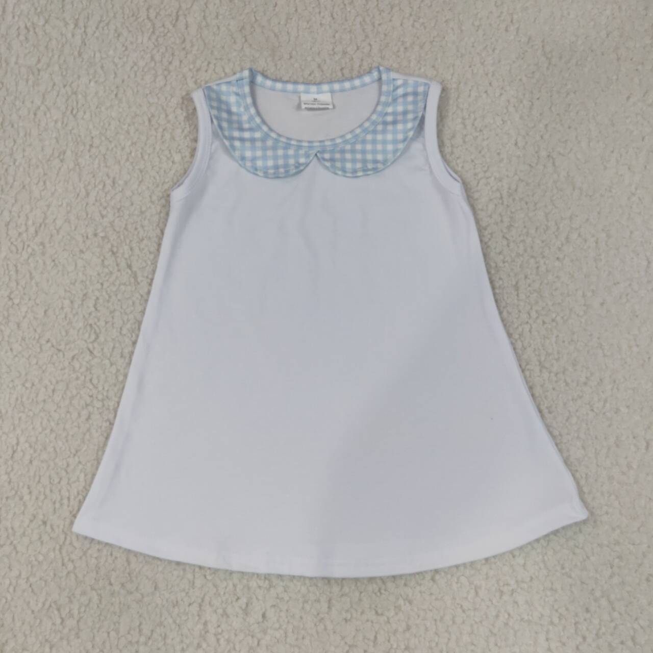 White color toddle BOY summer tank top