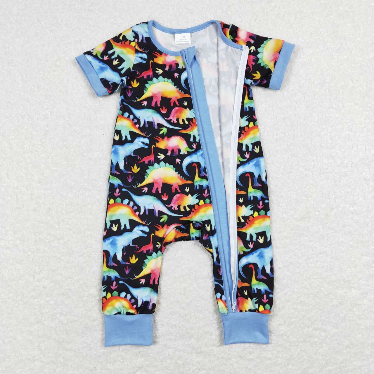 toddle baby boy long sleeve dinosaur romper