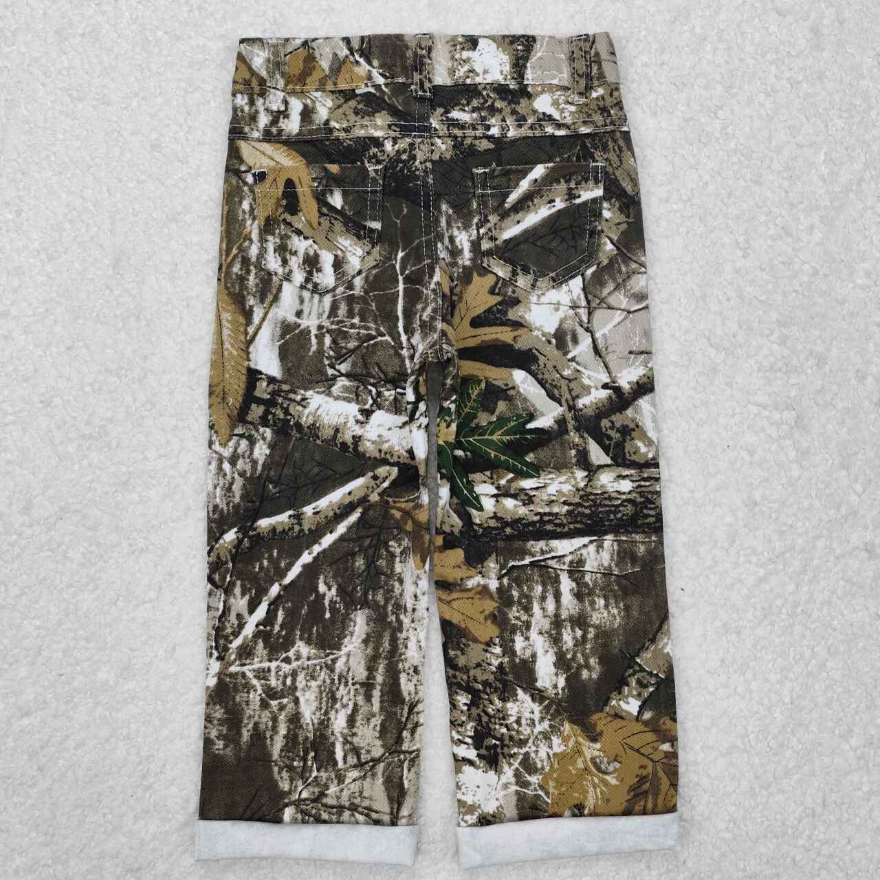 baby boy camouflage big hole jeans leggings pants