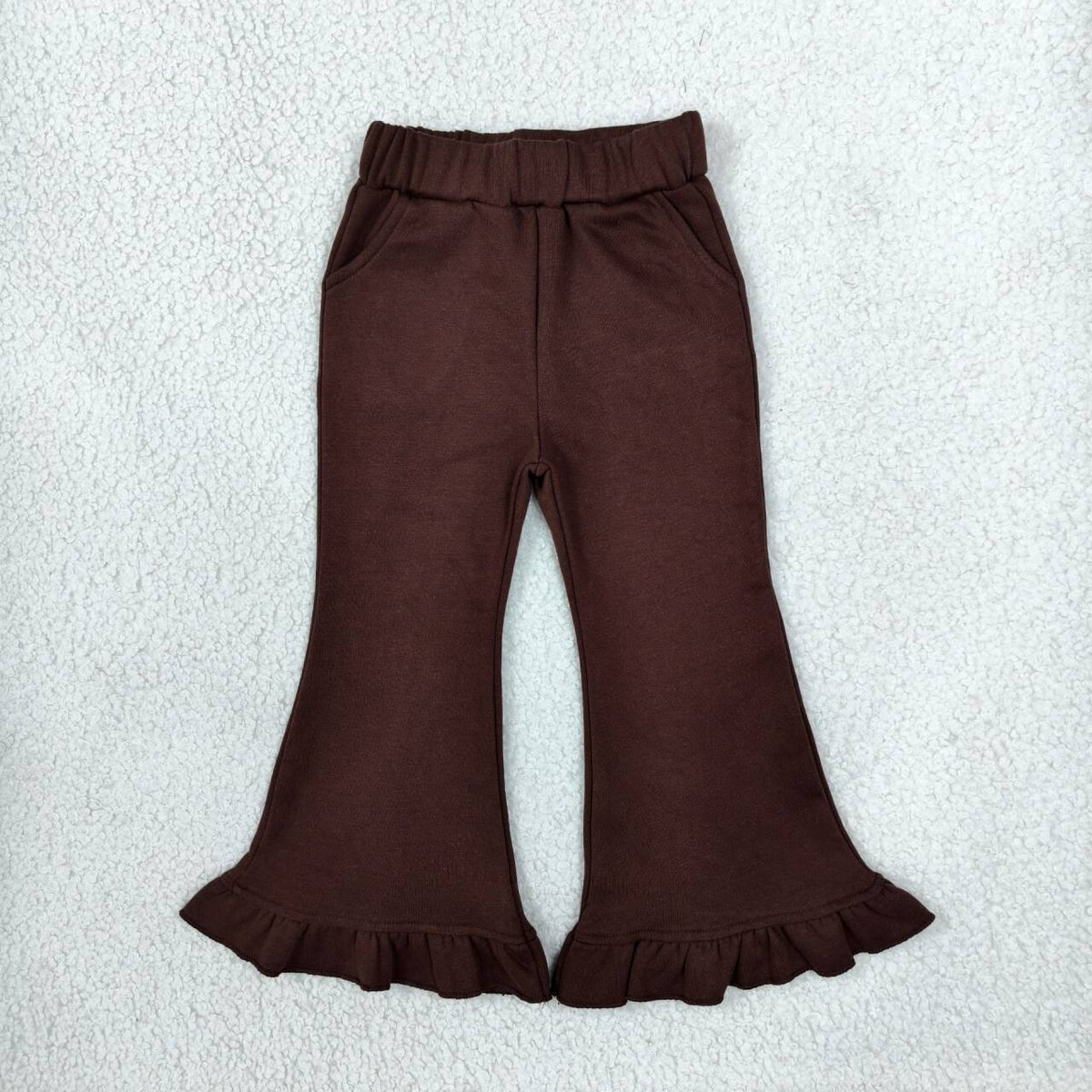 Solid black girls sweatshirt fabrics bell bottoms
