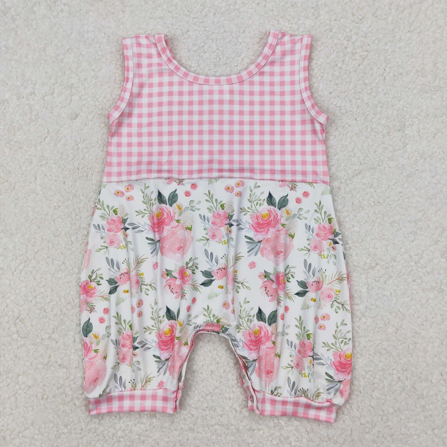 Toddle baby girl pink flower romper