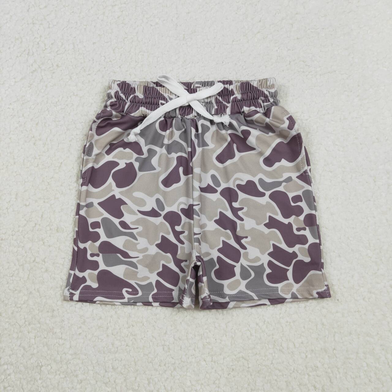 Kids camo design summer shorts