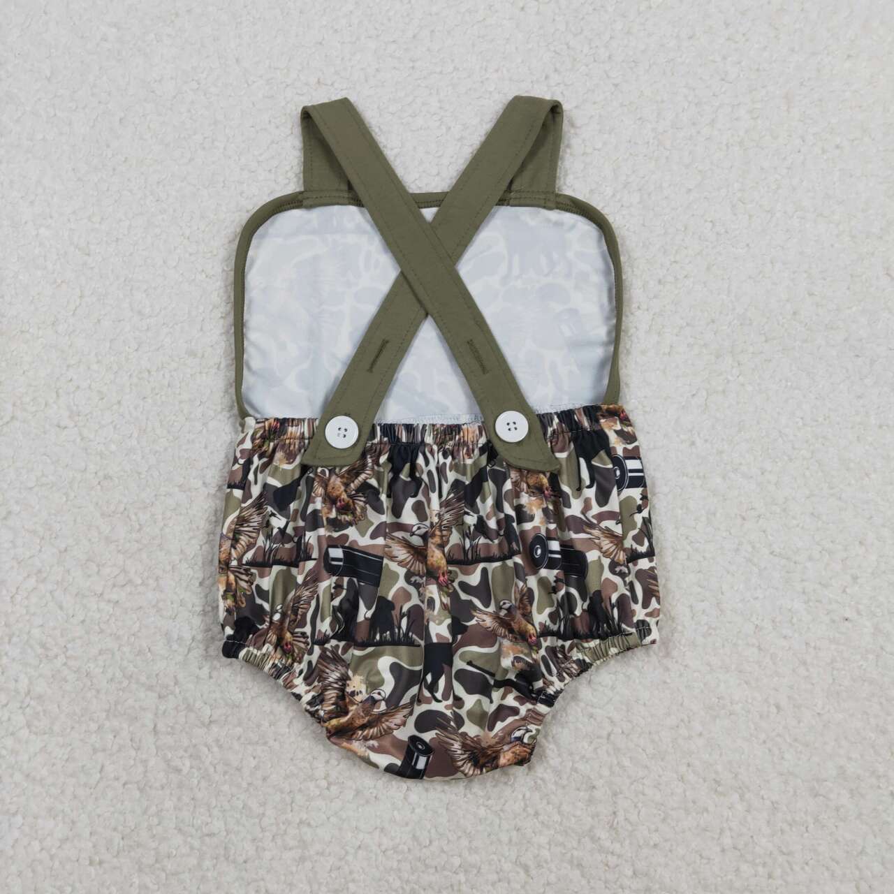 Duck camo design summer romper