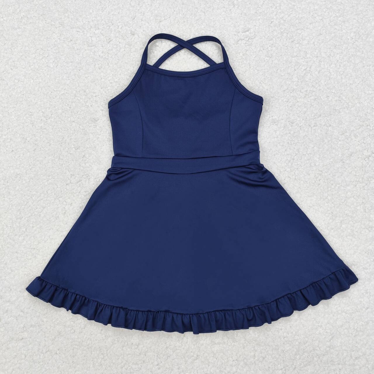 children baby girls navy active wear athletic jumpsuits