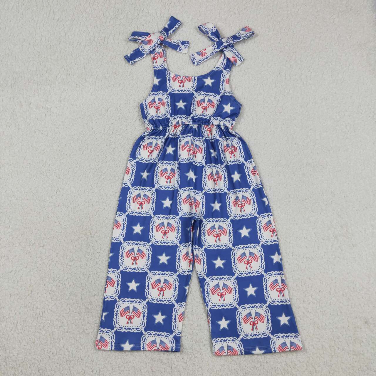 Toddle girls July 4th design jumpsuit