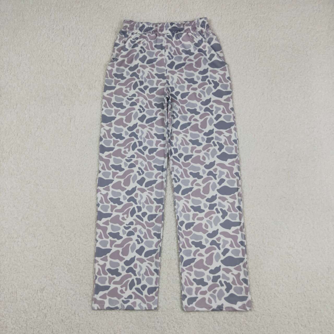 Adult women light grey camo leggings pants