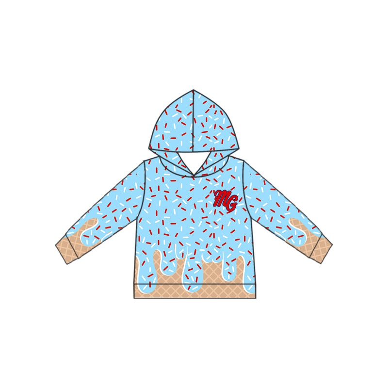 baby boy custom team design hoodie top