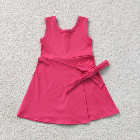 Toddle girls aqua color design summer yoga dress
