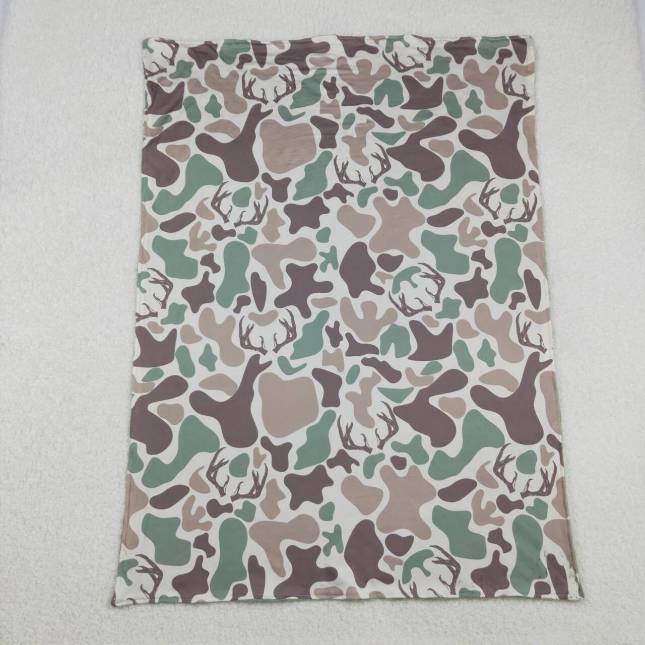 toddle kids deer camo hunting season soft blanket