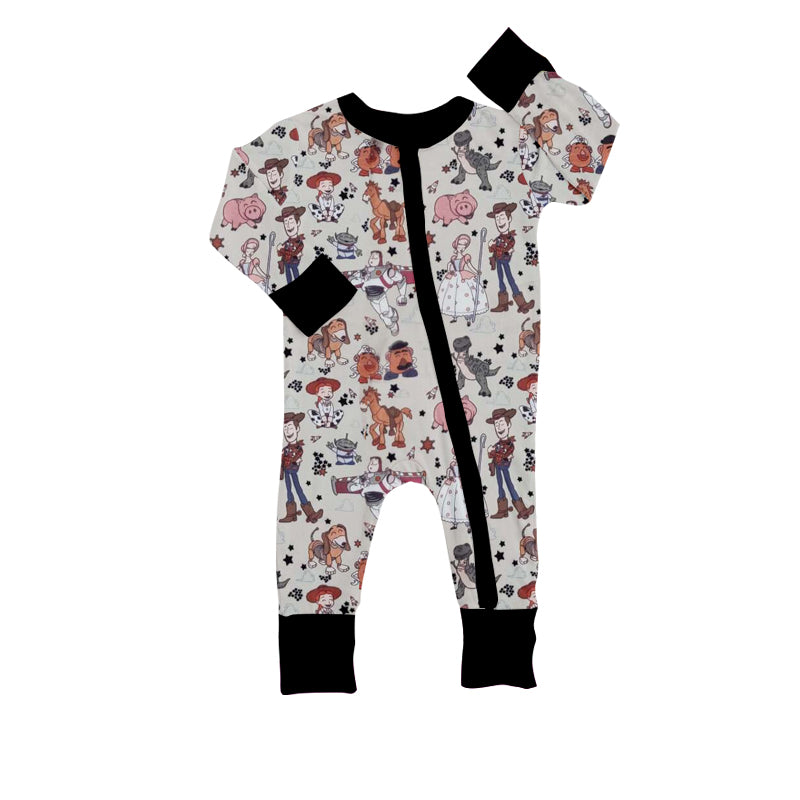 Toddle baby boy cartoon story zip romper preorder