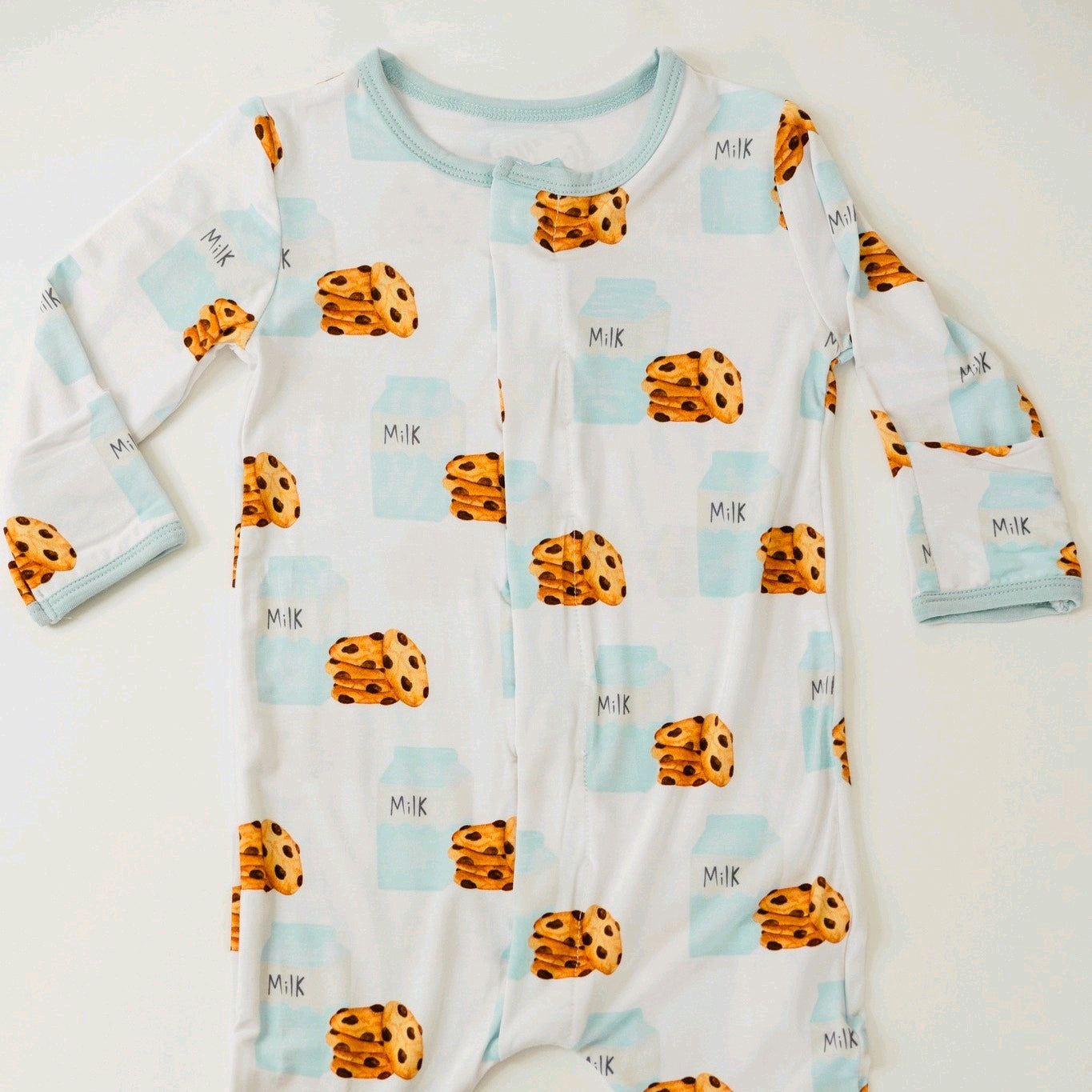 Christmas milk cookie baby boy long sleeve romper preorder