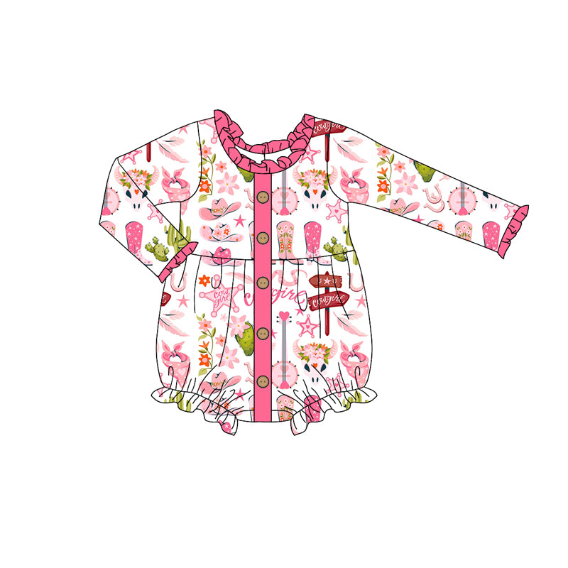 Toddle baby cowgirl western romper preorder