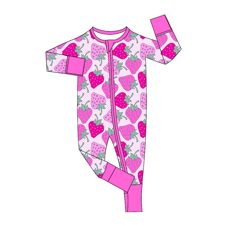 Toddle girls strawberry romper preorder