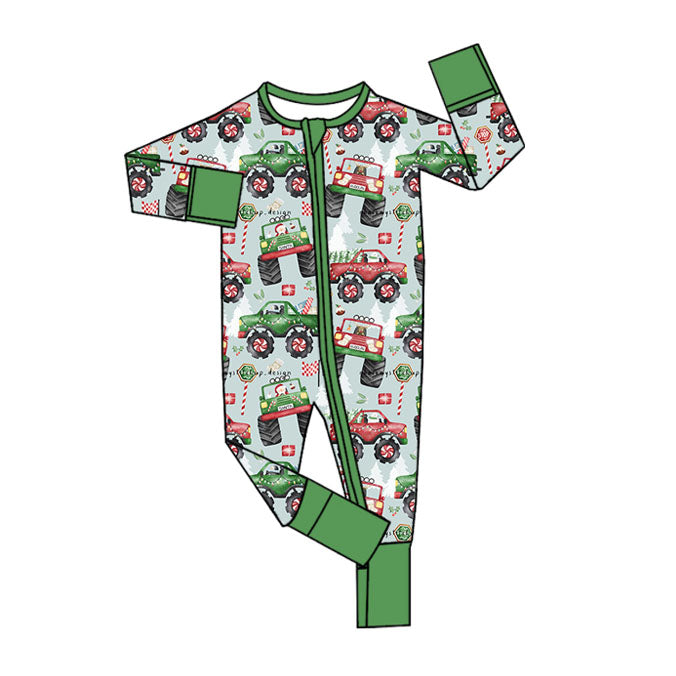 Christmas light truck toddle kids romper preorder