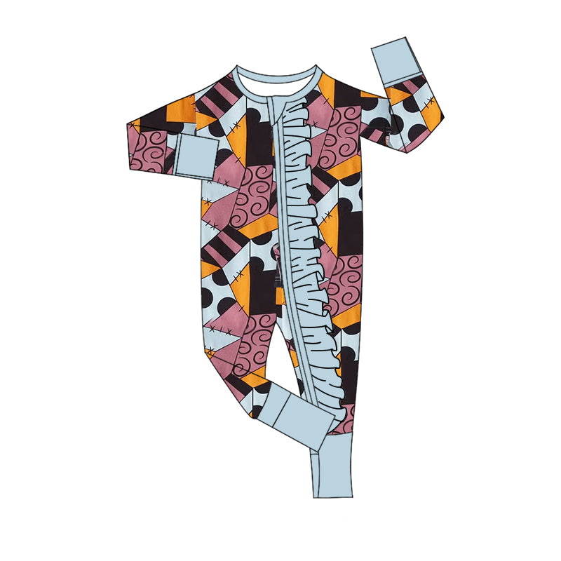 Toddle baby Halloween design long sleeve romper preorder