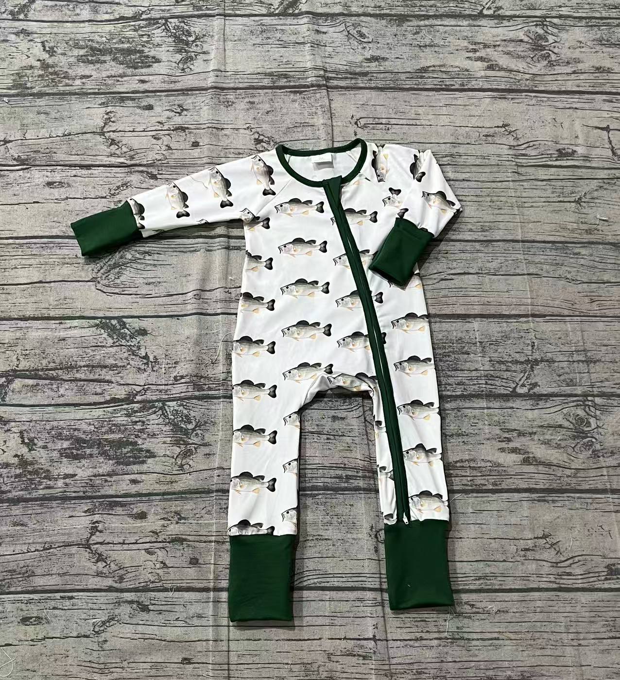 Toddle baby fish design long sleeve romper preorder