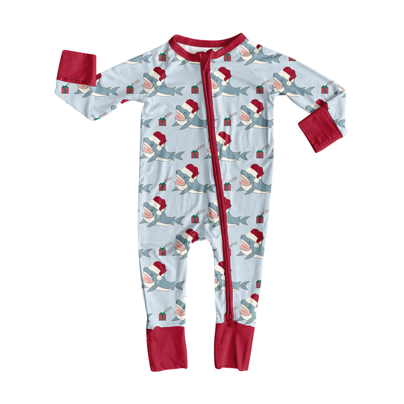 Christmas design toddle baby zip romper preorder